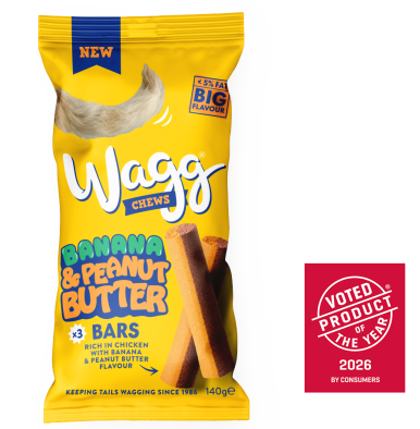 Wagg Chews Banana & Peanut Butter Bars