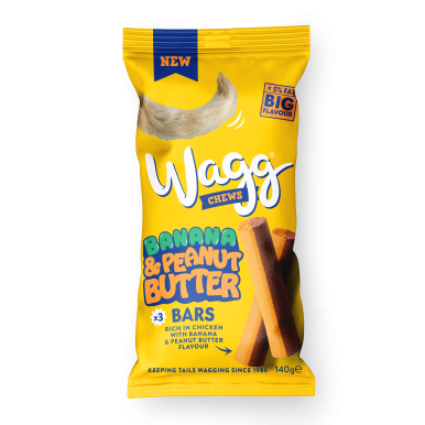 Wagg Chews Banana & Peanut Butter Bars