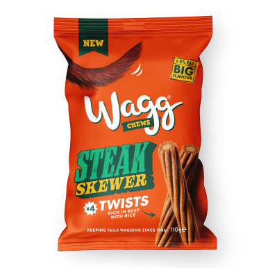 Wagg Chews Steak Skewer Twists