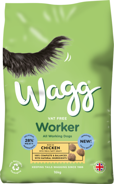 Wagg Worker Dog Food with Chicken & Veg
