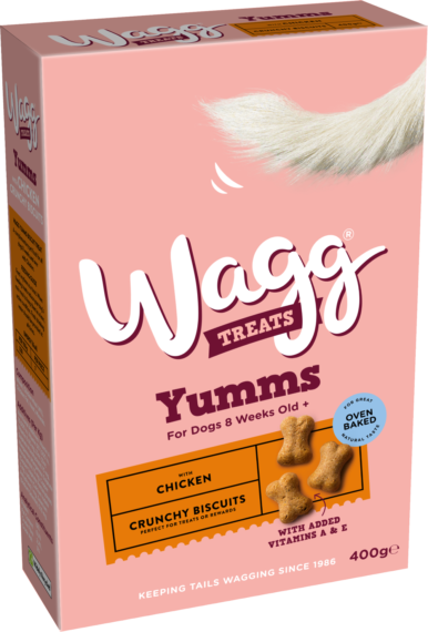 Wagg Yumms Crunchy Biscuit Dog Treats with Chicken