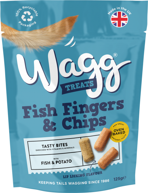 Wagg Fish Fingers Chips Dog Treats with Fish and Potato Wagg